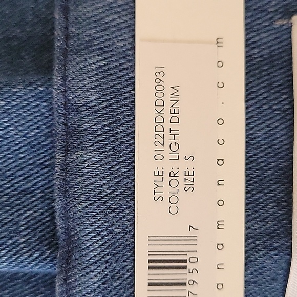 SUSANA MONACO V-neck Slip Mini Light Denim Dress, S, Blue, NWT - Picture 7 of 8